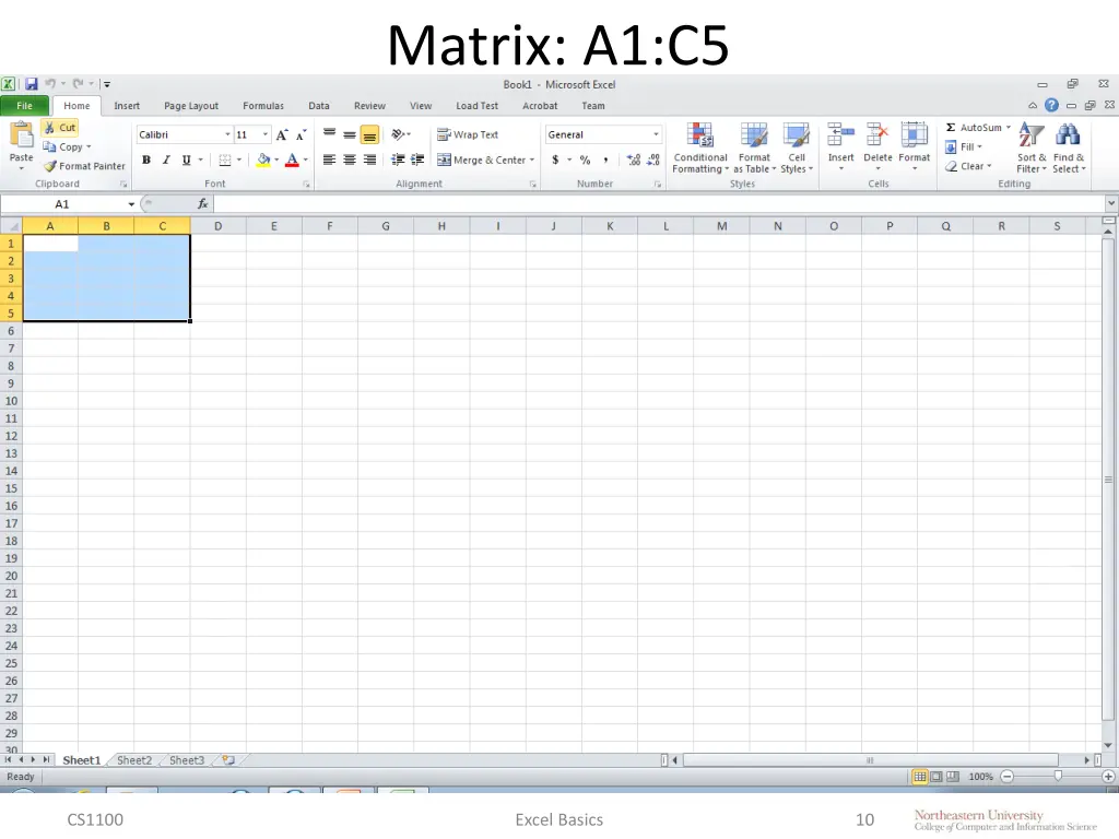 matrix a1 c5