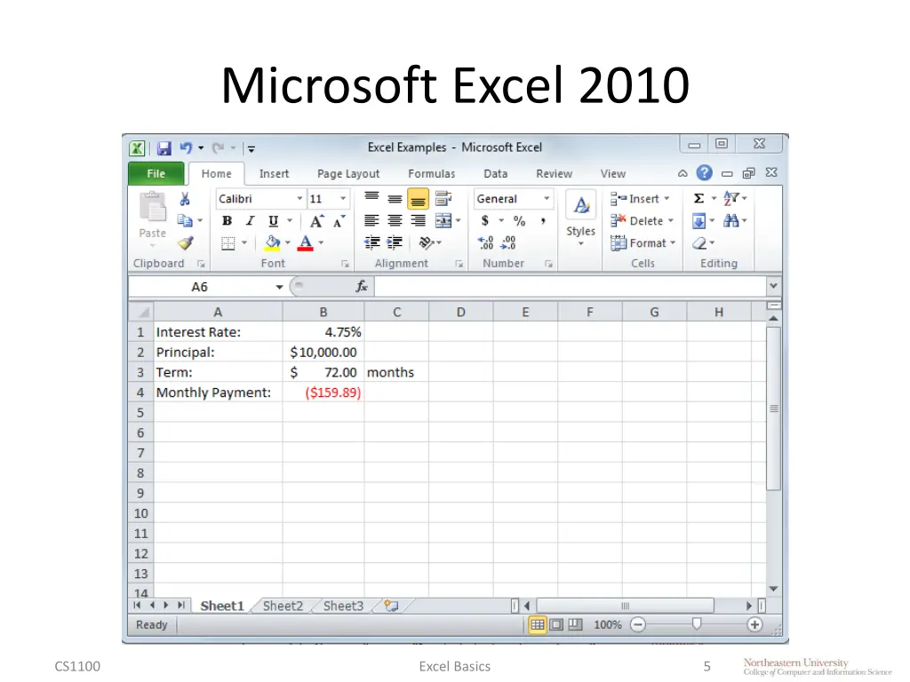 microsoft excel 2010