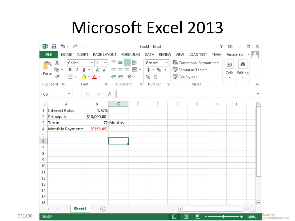 microsoft excel 2013