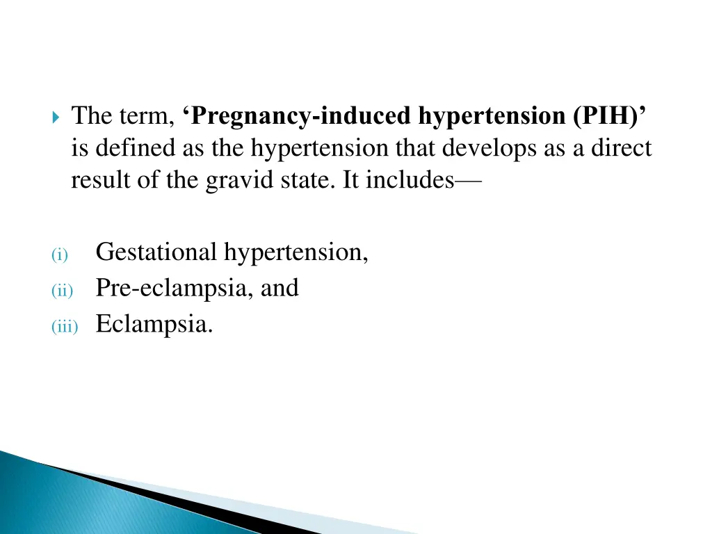 the term pregnancy induced hypertension
