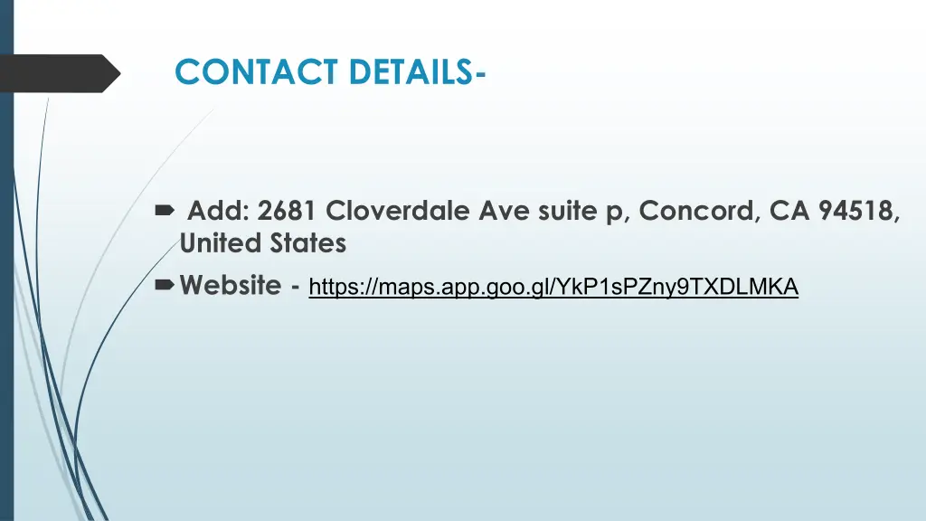 contact details