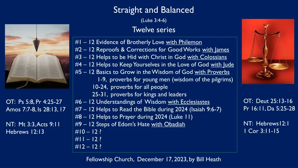 straight and balanced luke 3 4 6 twelve series