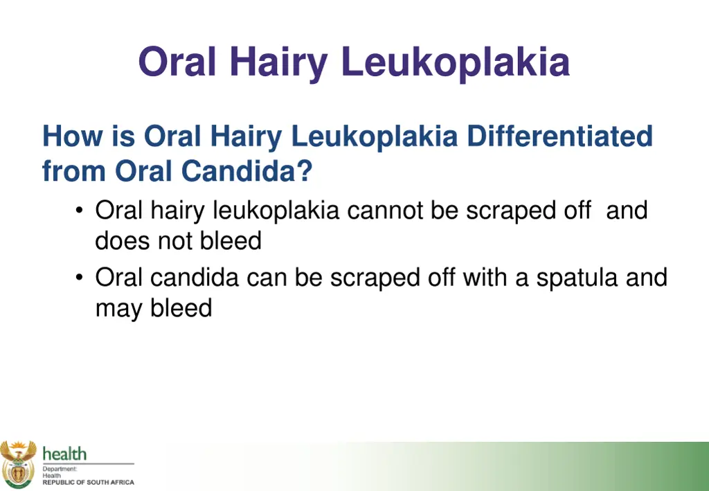 oral hairy leukoplakia