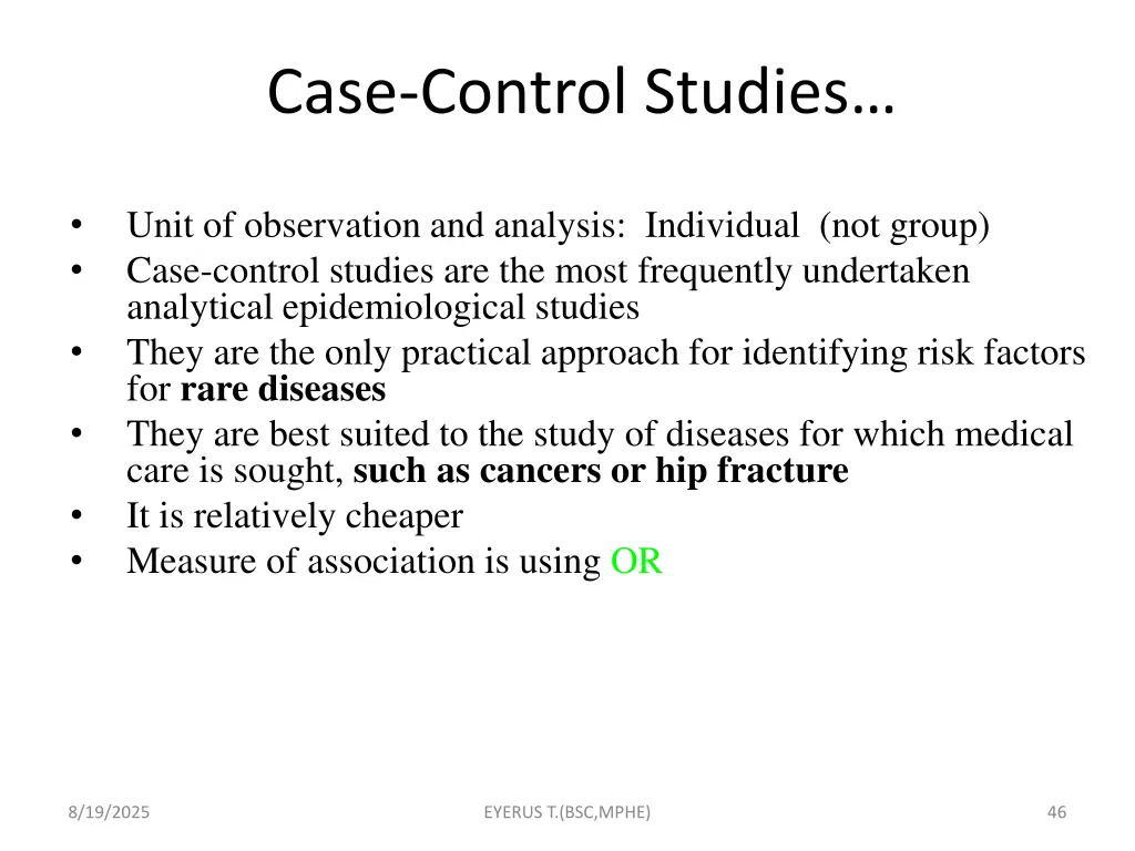case control studies 1