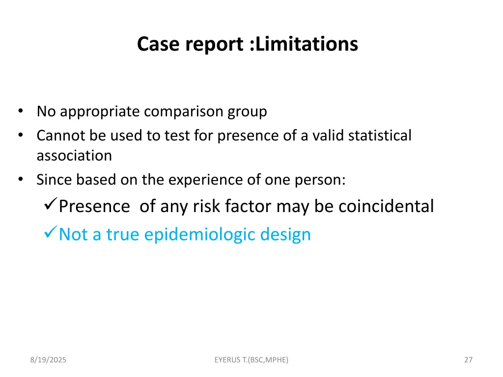 case report limitations