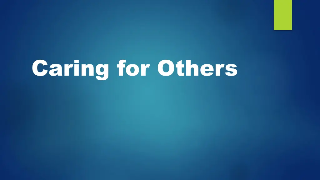 caring for others