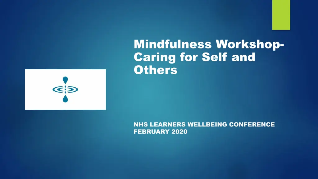 mindfulness workshop caring for self and others