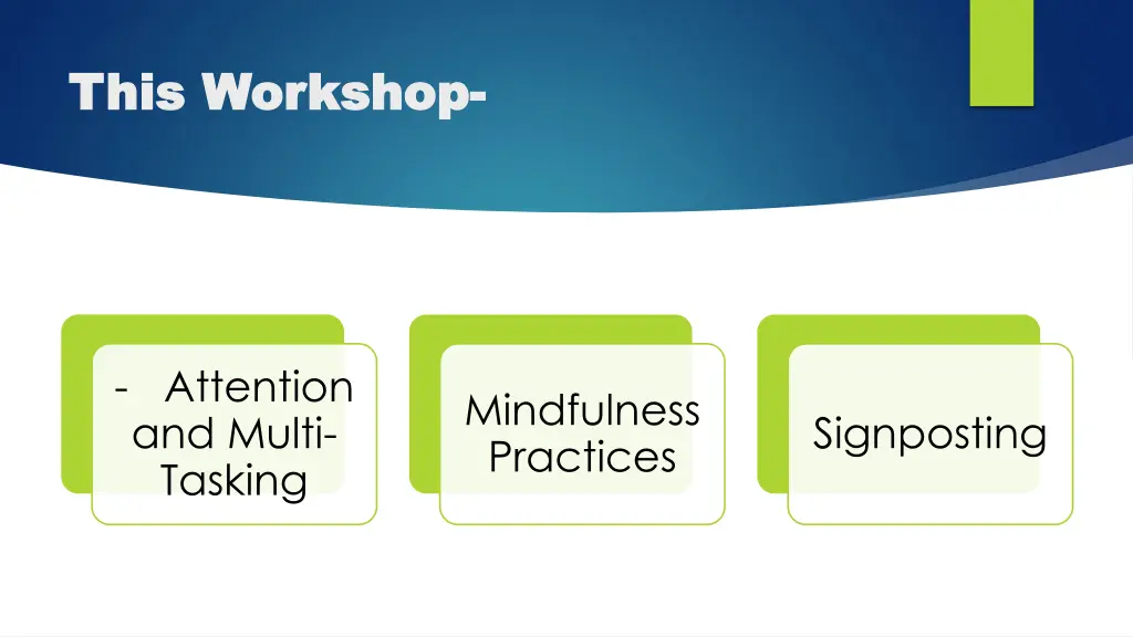 this workshop this workshop