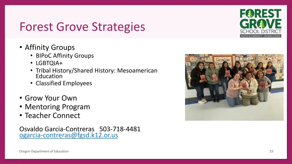 forest grove strategies