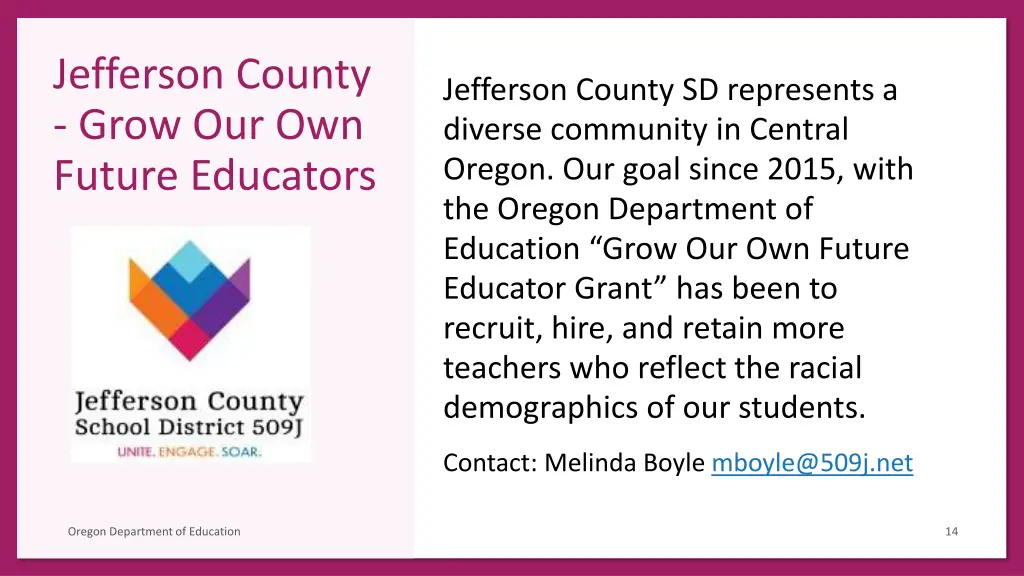 jefferson county grow our own future educators