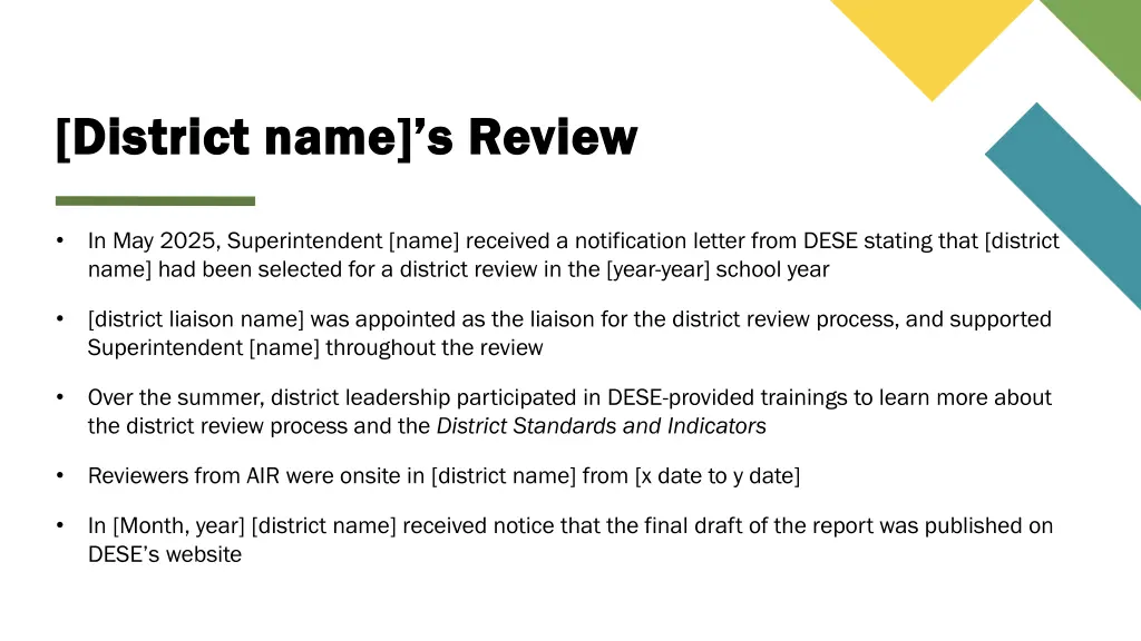 district name s review district name s review