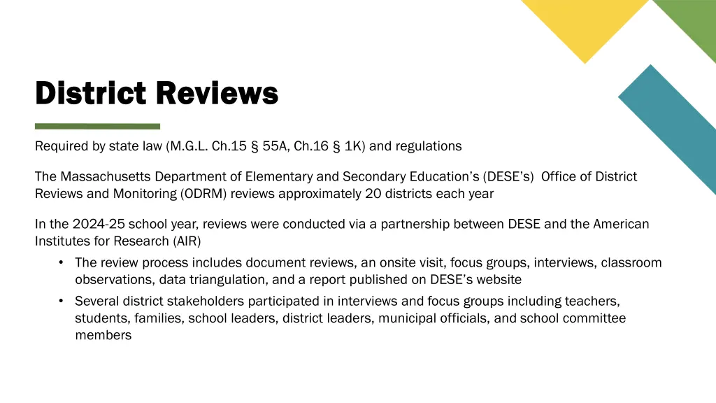 district reviews district reviews