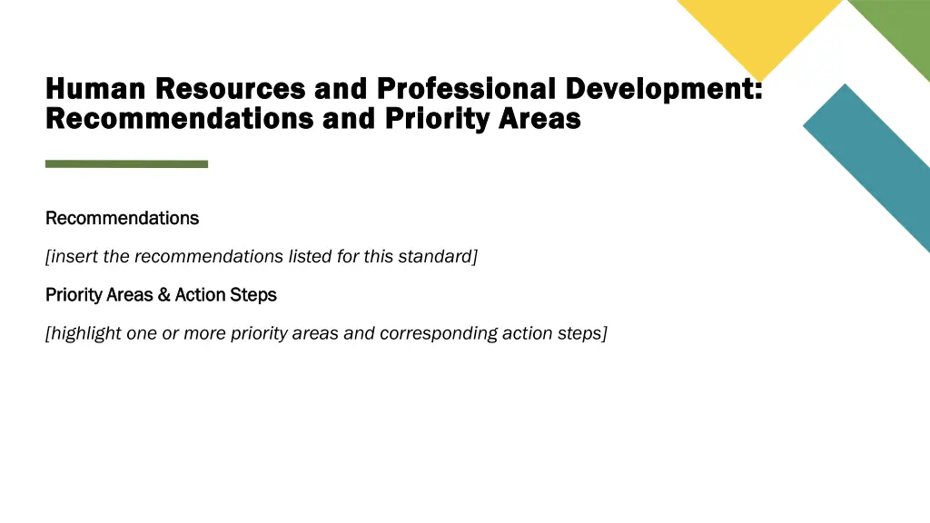 human resources and professional development