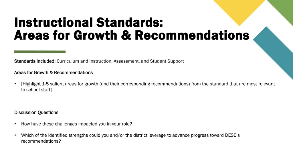instructional standards instructional standards 1