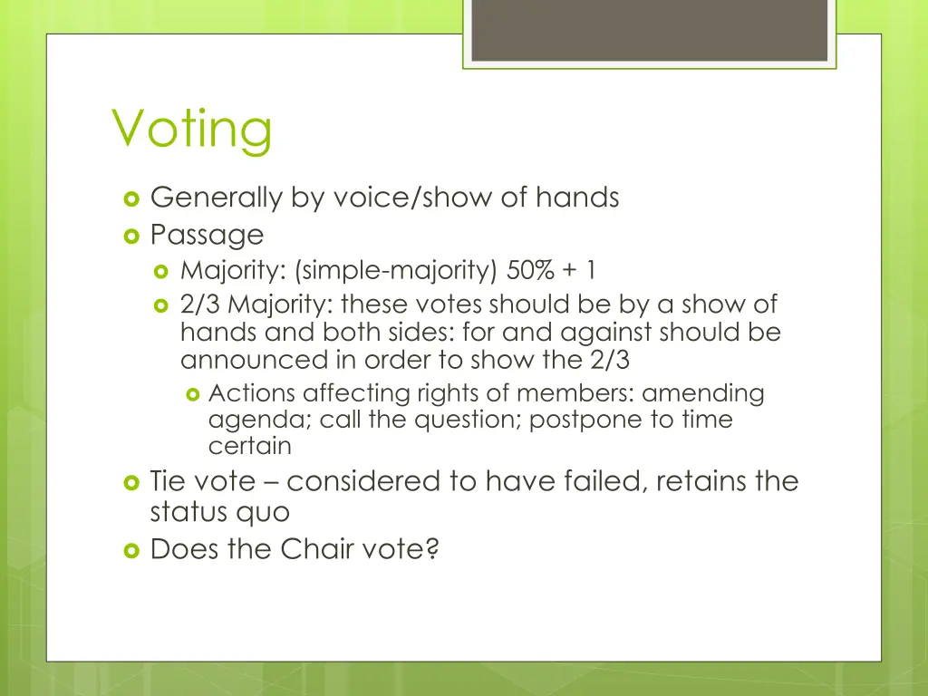 voting