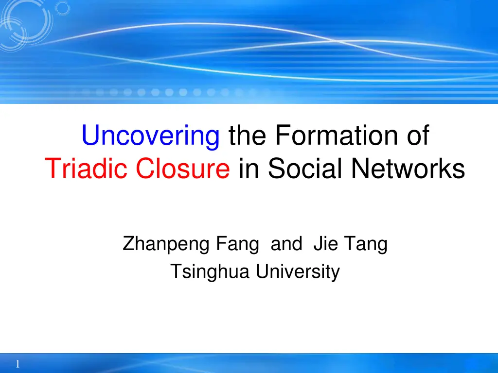 uncovering the formation of triadic closure