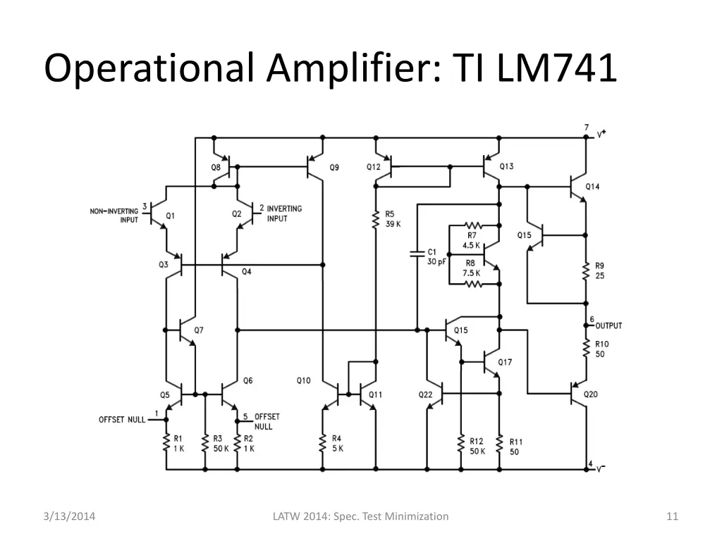 operational amplifier ti lm741