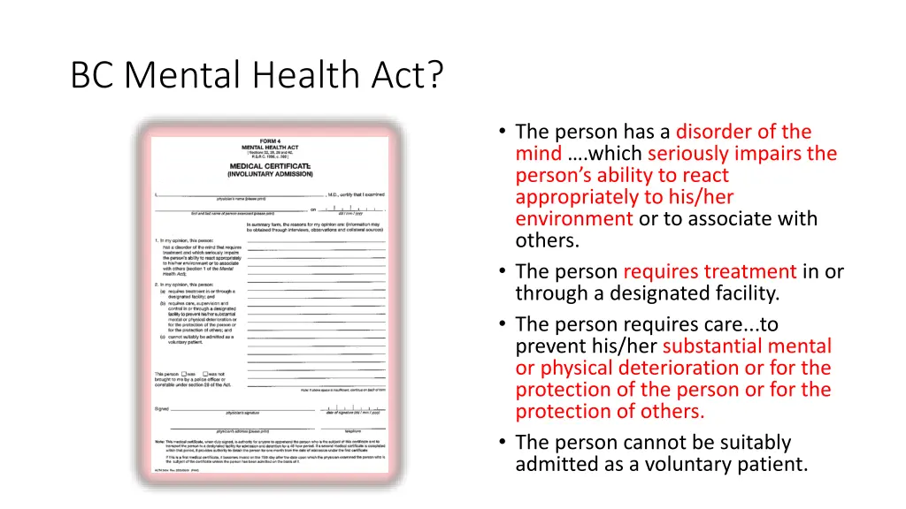 bc mental health act