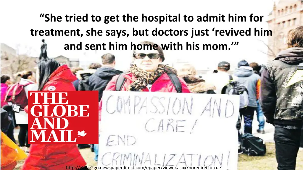 she tried to get the hospital to admit