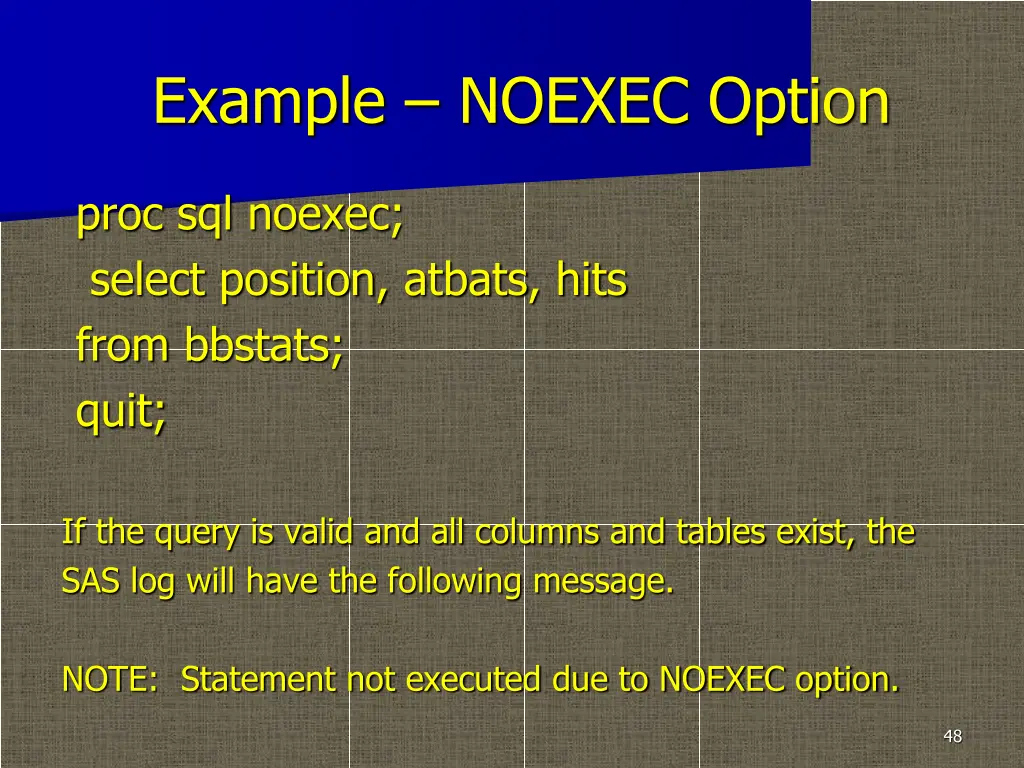 example noexec option