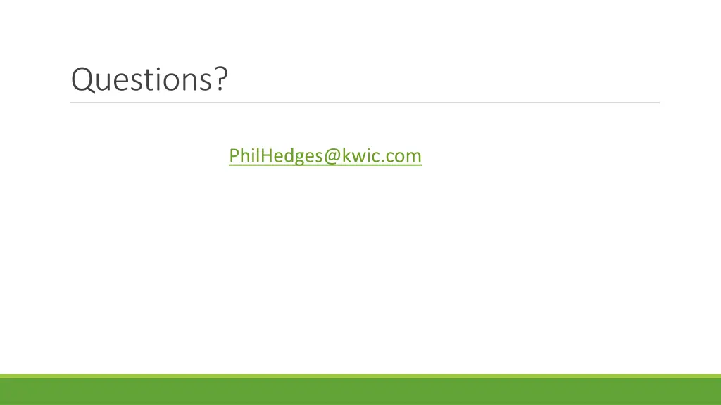 questions
