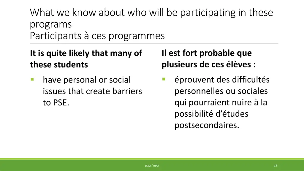 what we know about who will be participating 3