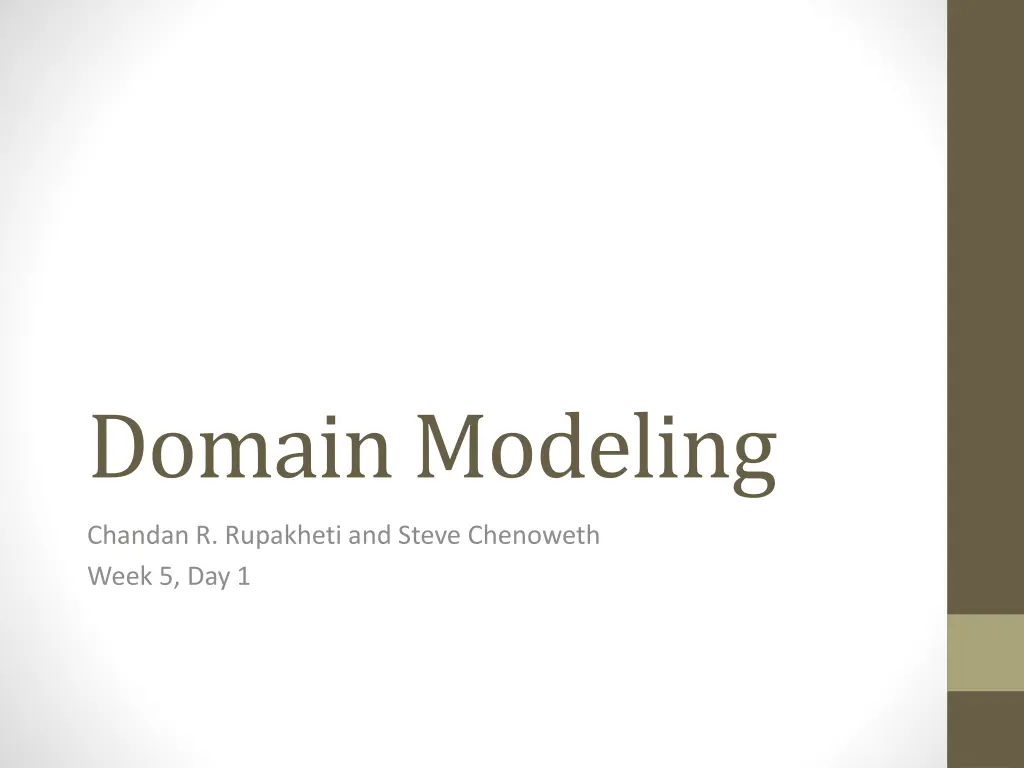 domain modeling