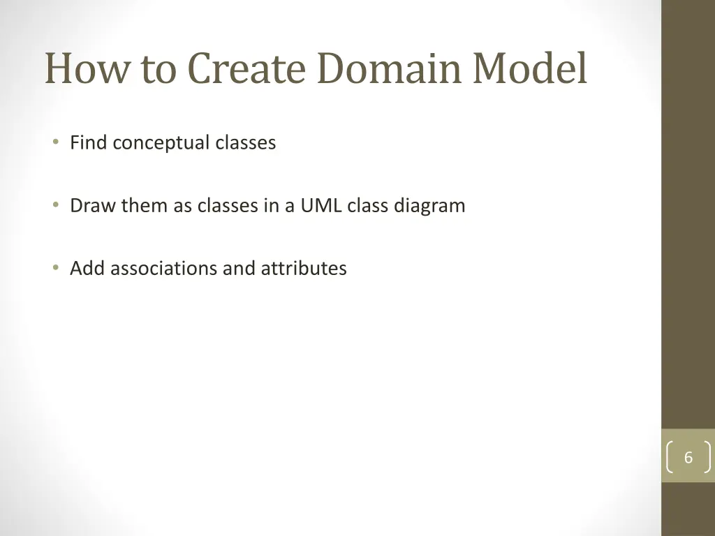 how to create domain model