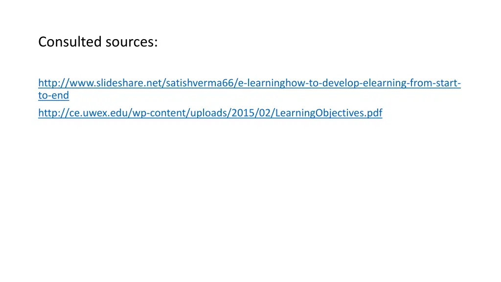 consulted sources