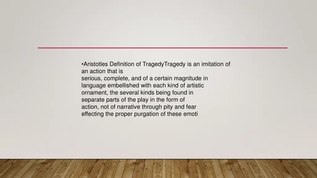 aristotles definition of tragedytragedy