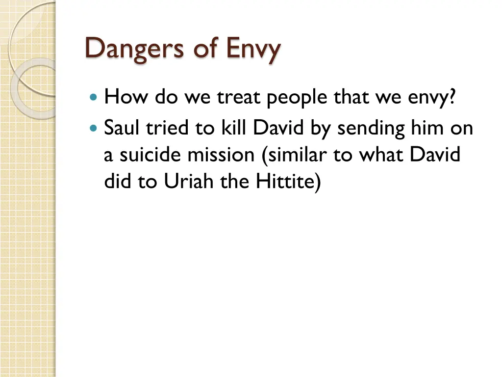 dangers of envy 4