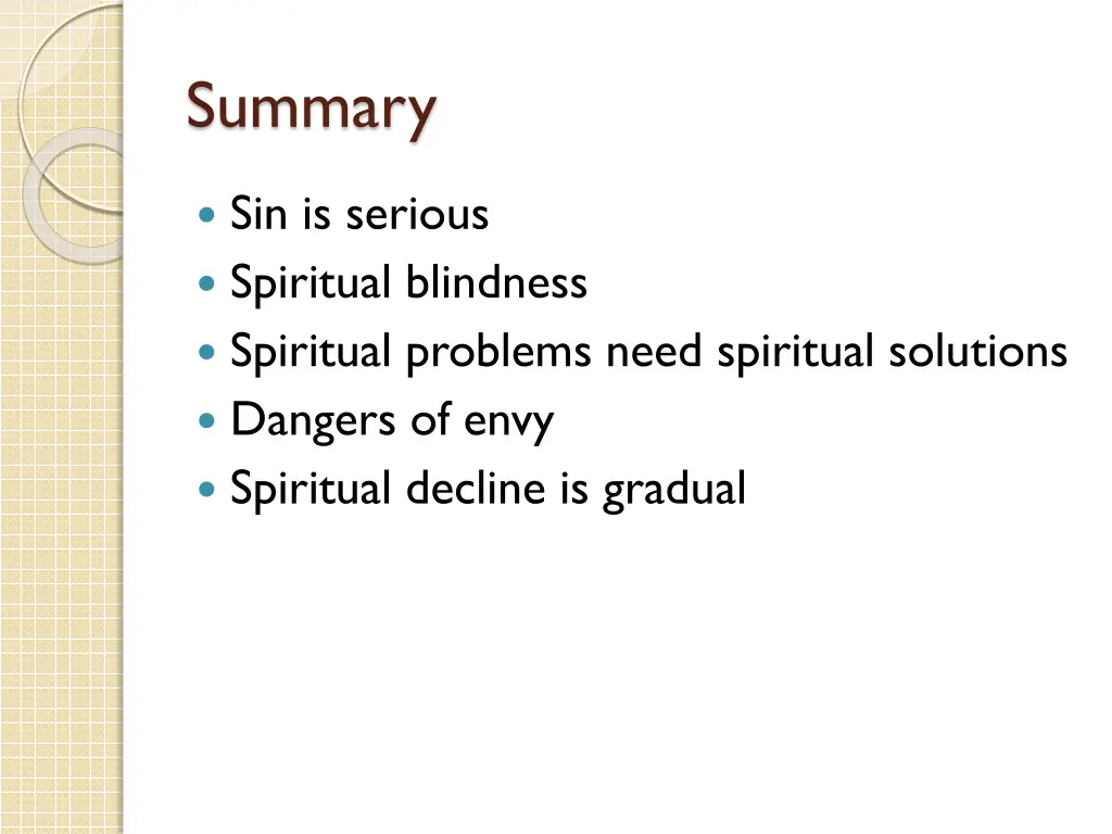 summary