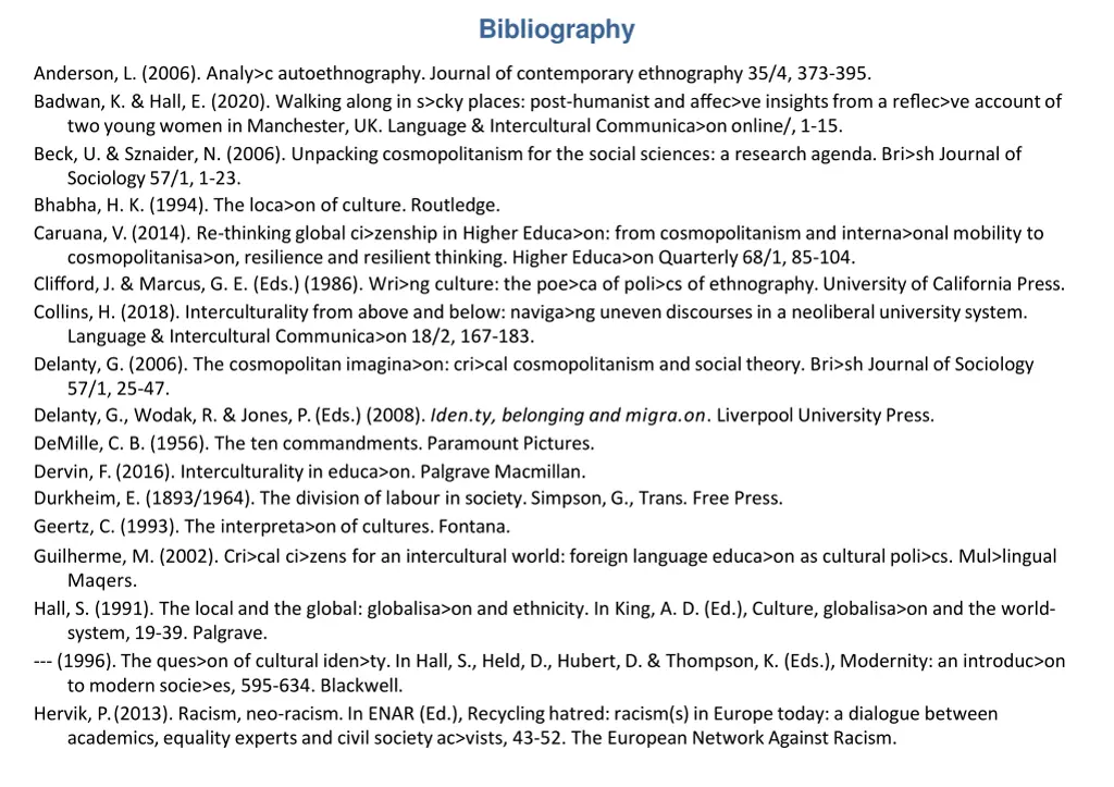 bibliography