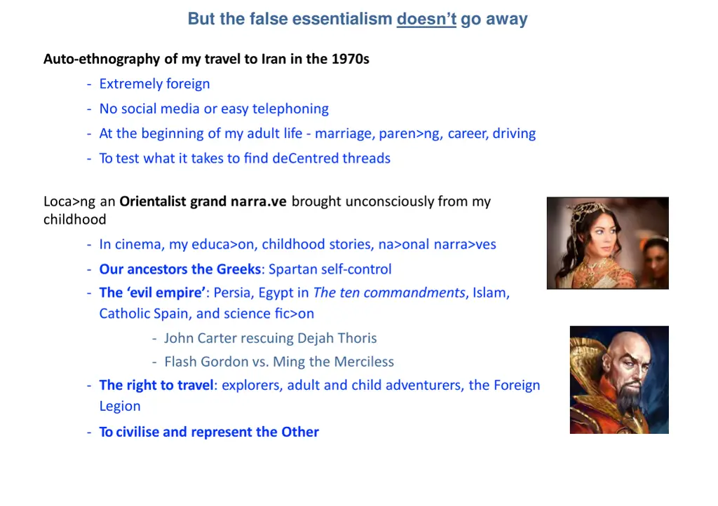 but the false essentialism doesn t go away