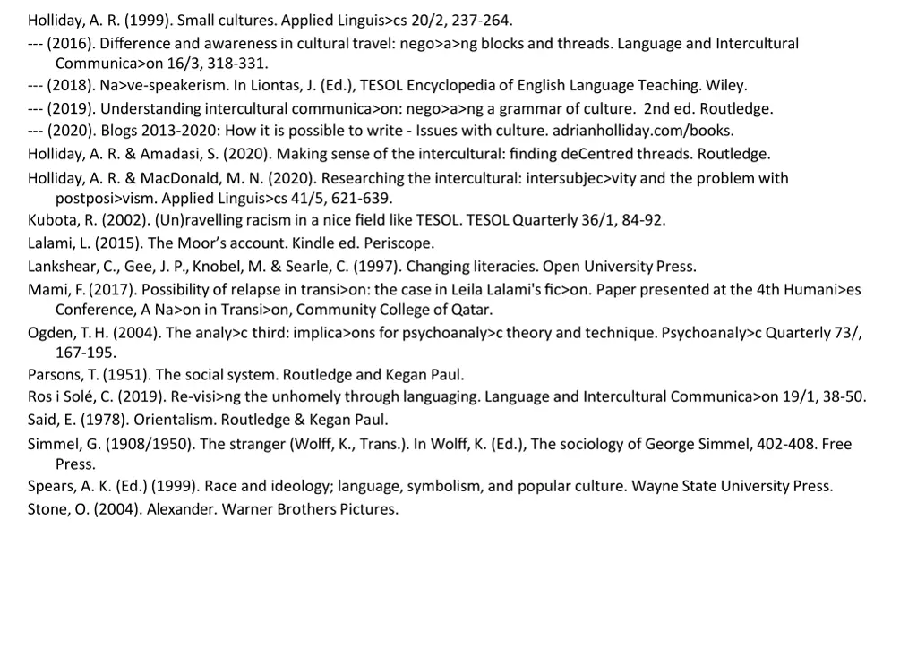 holliday a r 1999 small cultures applied linguis