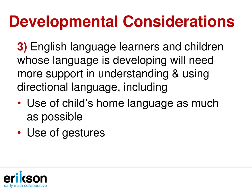 developmental considerations 2
