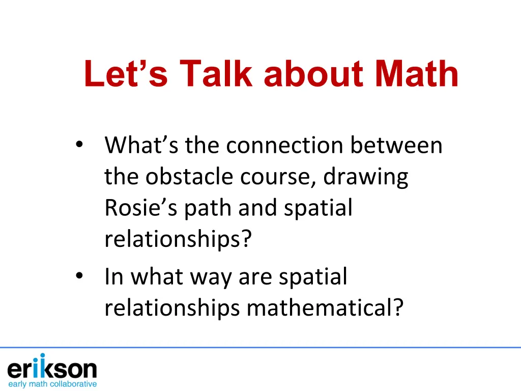 let s talk about math
