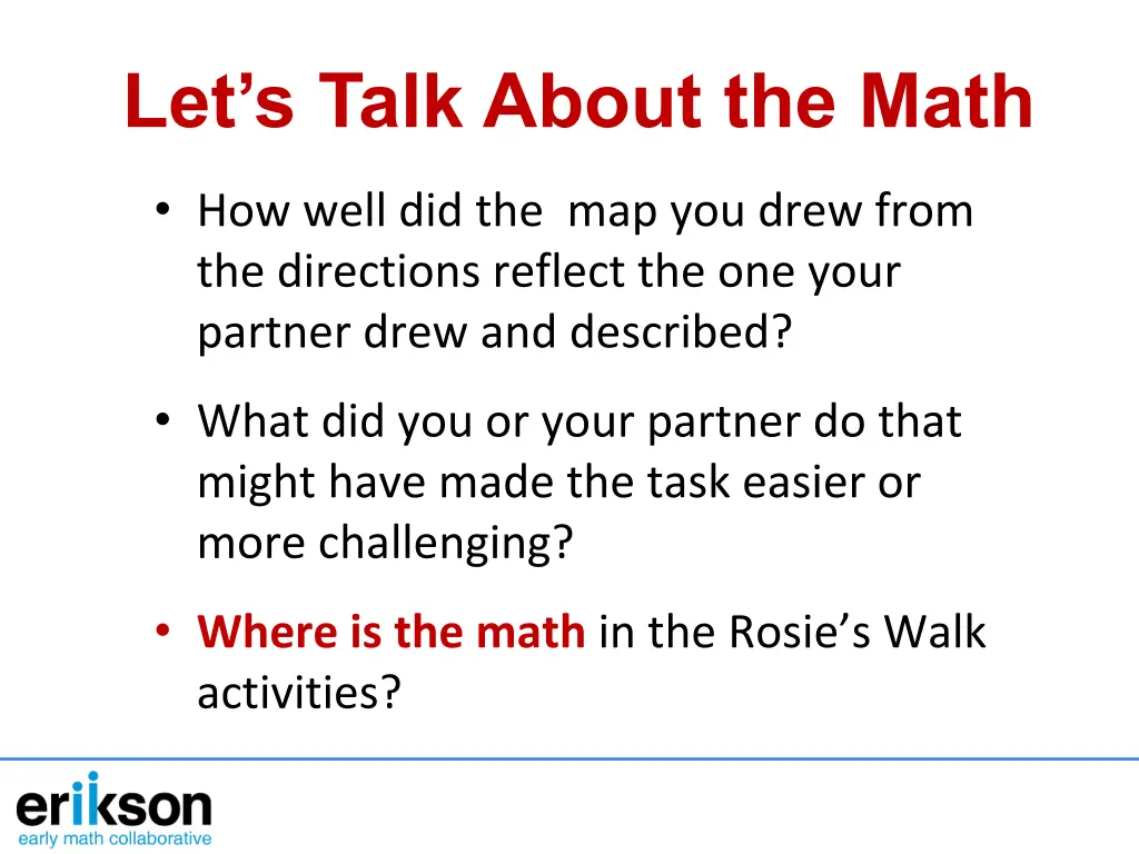 let s talk about the math