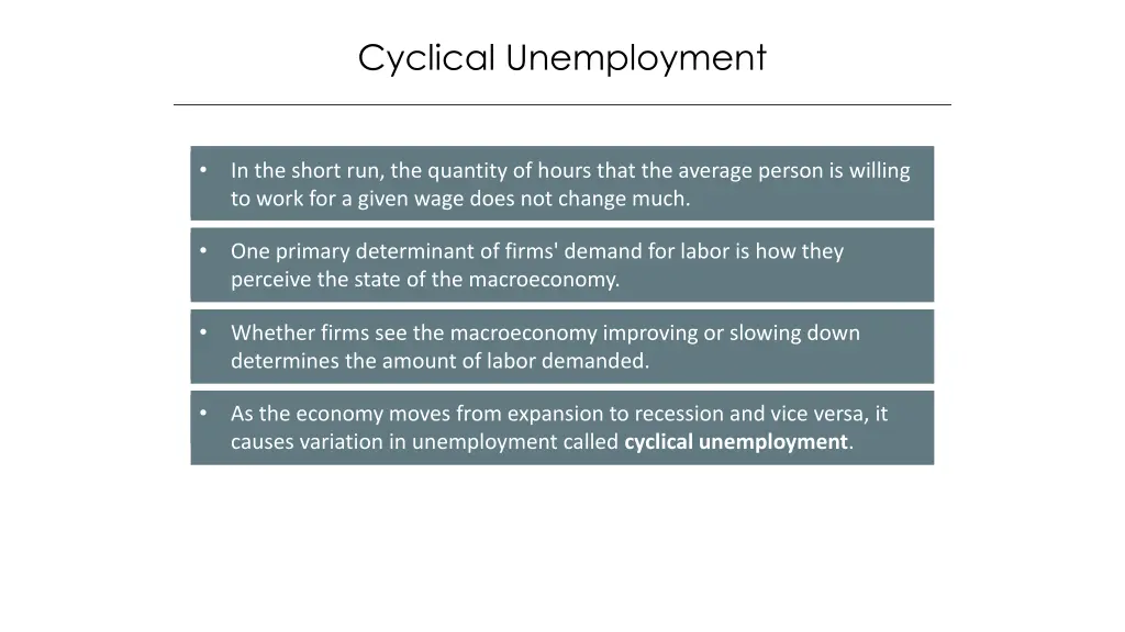 cyclical unemployment