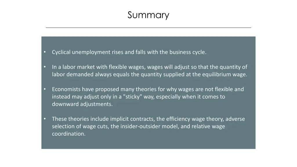 summary