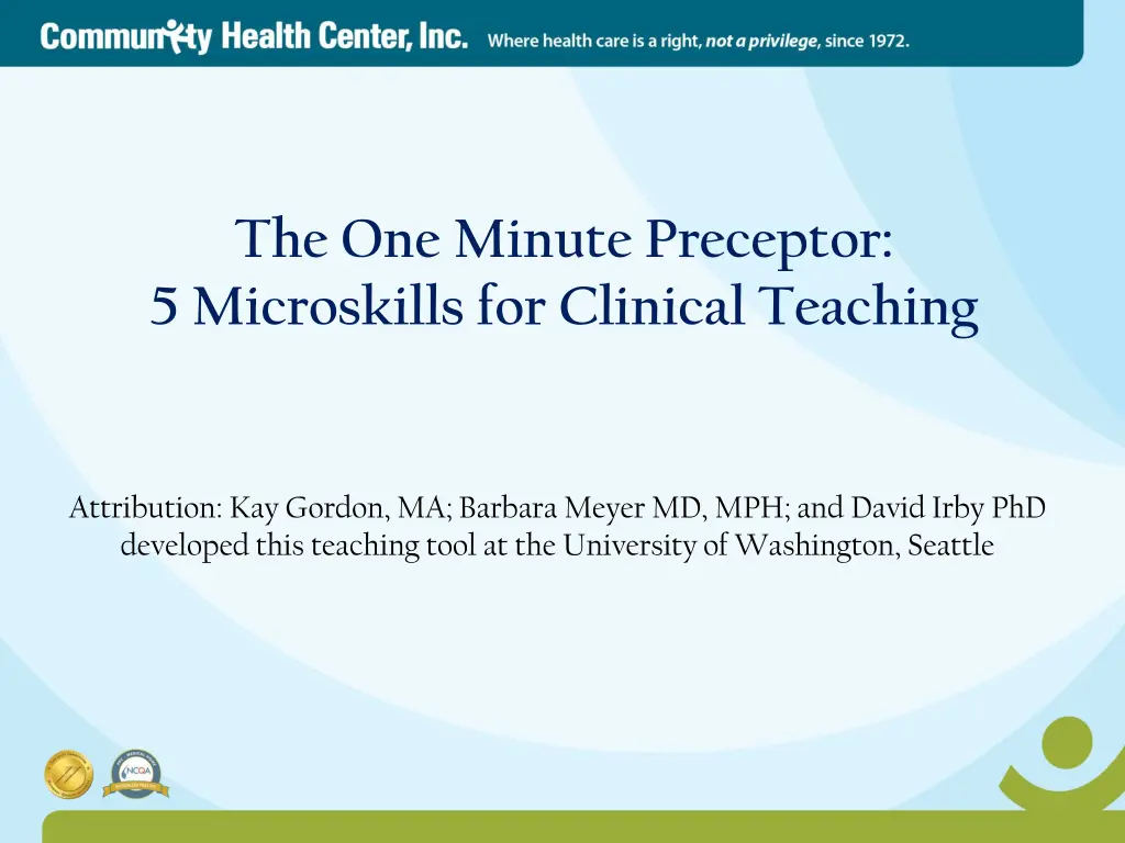 the one minute preceptor 5 microskills