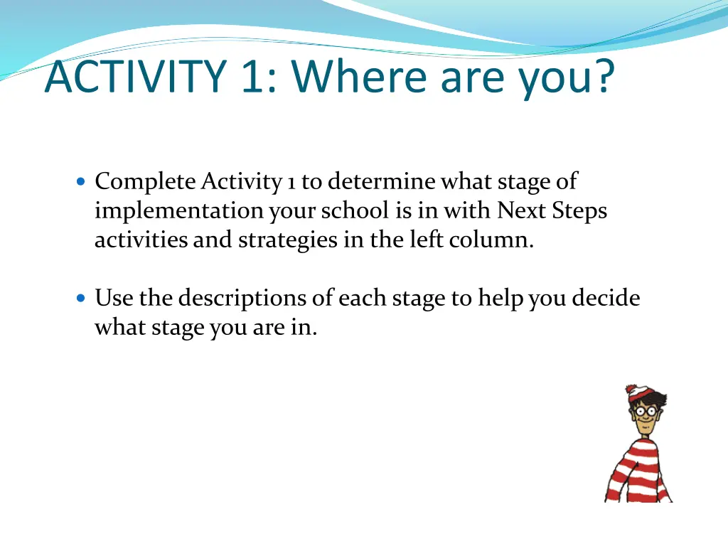 activity 1 where are you