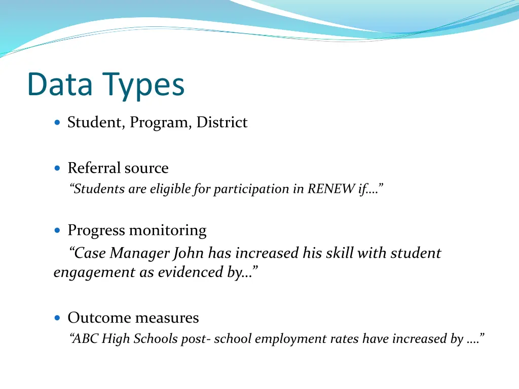 data types
