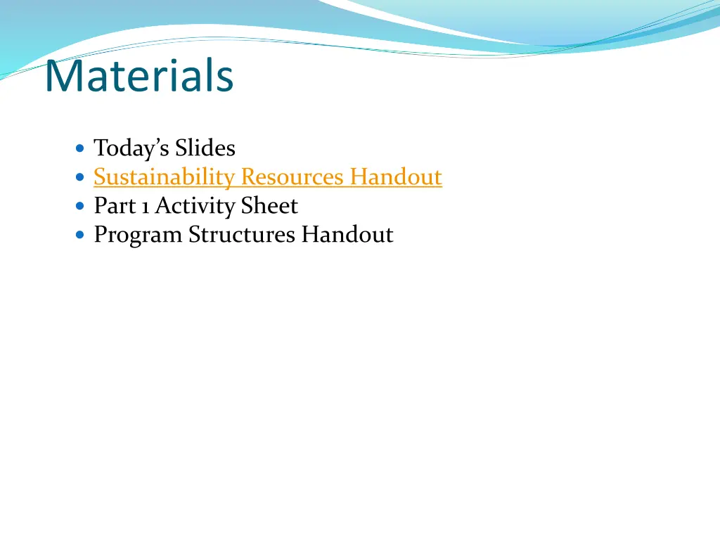 materials
