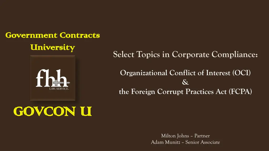 government contracts government contracts