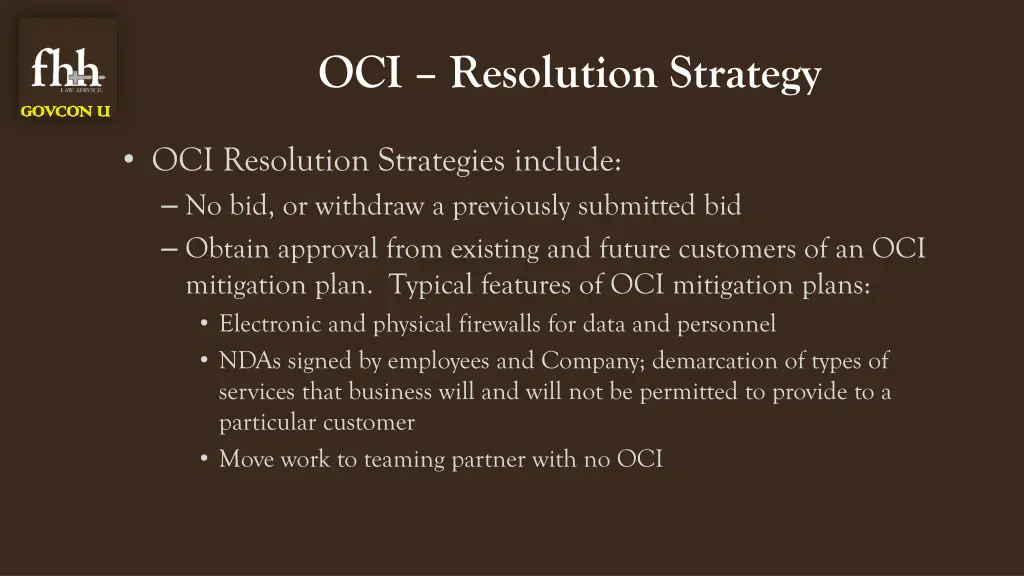 oci resolution strategy 1
