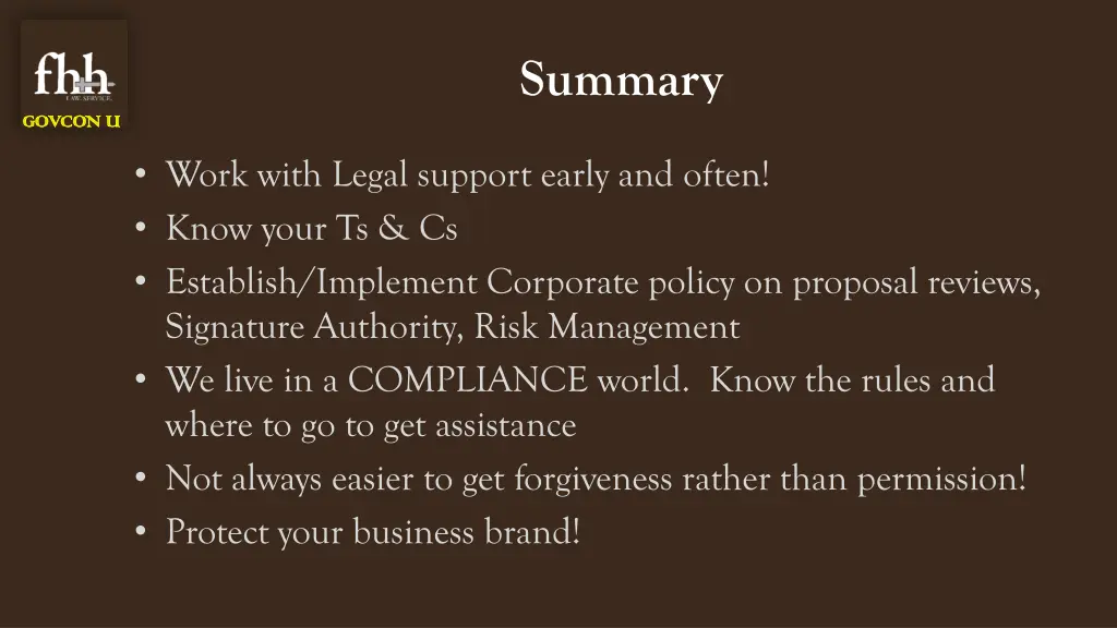 summary