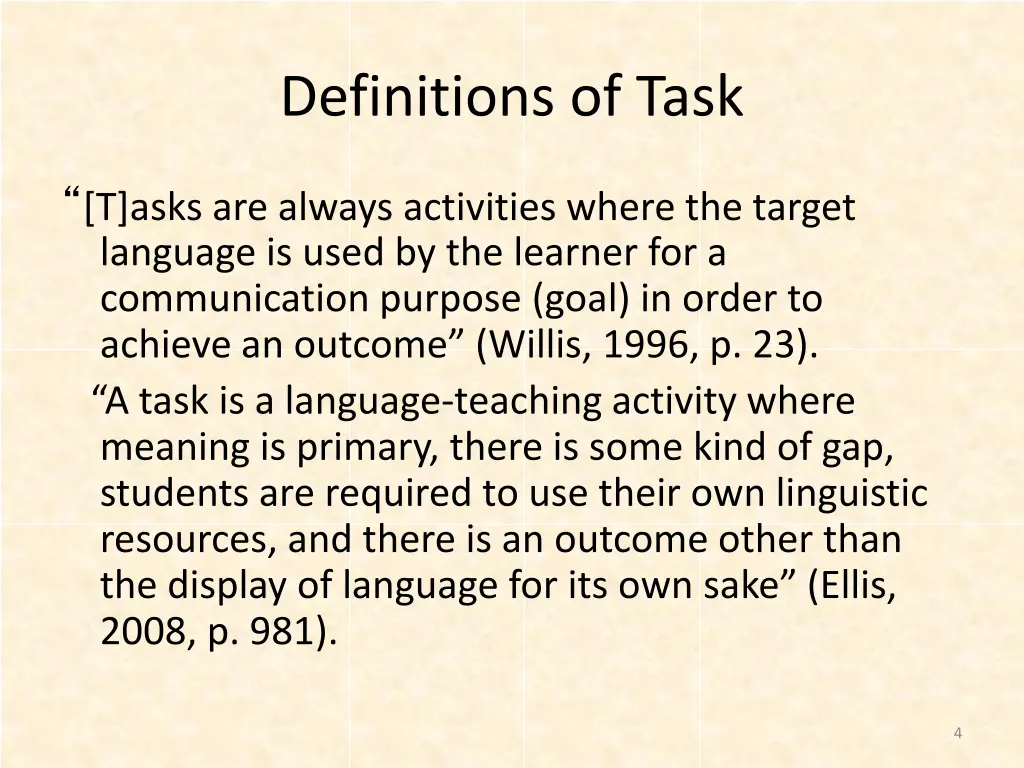 definitions of task