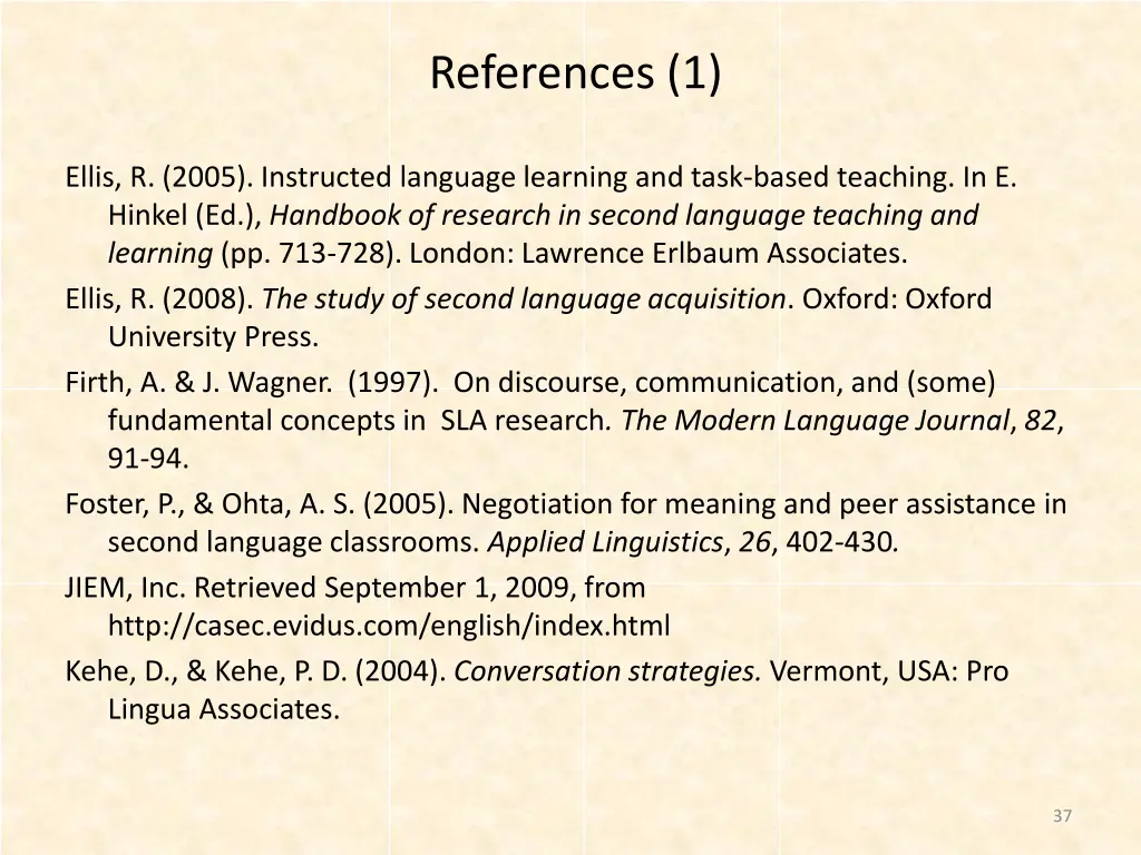 references 1