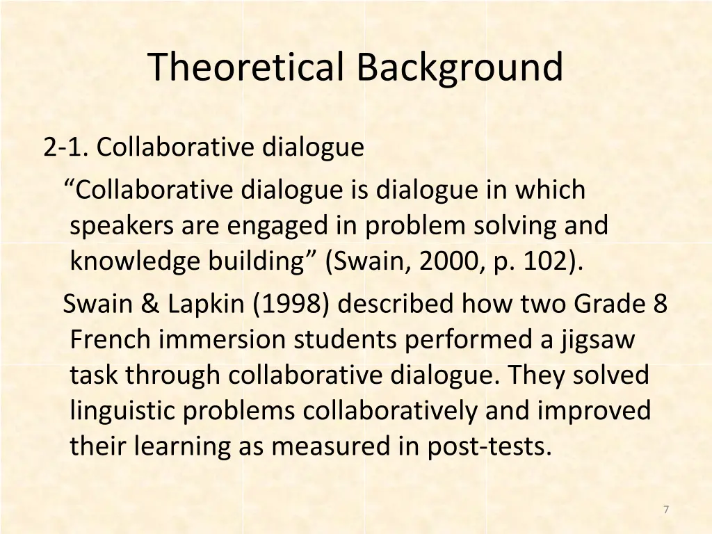 theoretical background 2